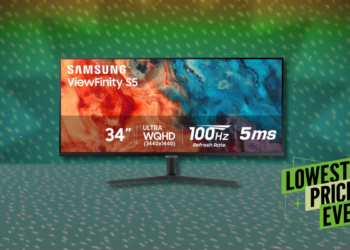 The Samsung ViewFinity S50GC 34-inch Ultrawide Monitor Is 43% Off Right Now