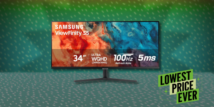 The Samsung ViewFinity S50GC 34-inch Ultrawide Monitor Is 43% Off Right Now