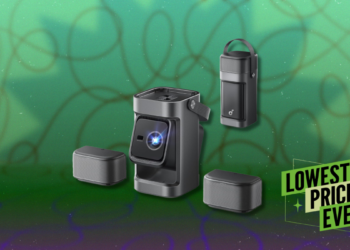 This Mid-Range Portable Projector With Detachable Speakers Is $160 Off Right Now