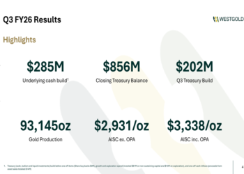 Westgold Q3 FY26 slides: $285M cash build fuels growth ambitions