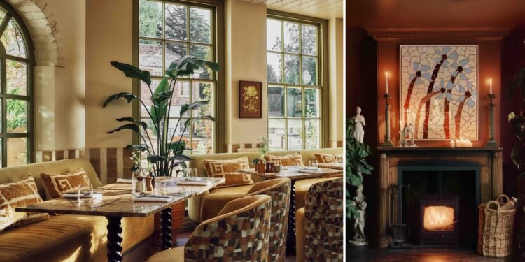 A Look Inside the Design at Powdermills, a Colorful, Bold East Sussex Country Hotel