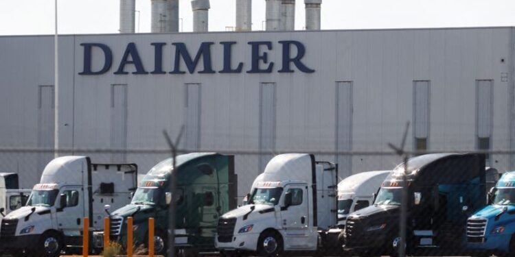 Daimler Truck’s operating profit halves as weak demand, tariffs hit North American market