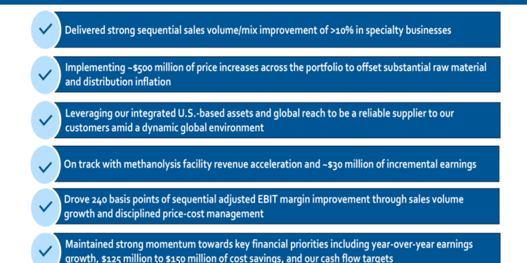 Eastman Q1 2026 slides: geopolitical headwinds met with pricing power