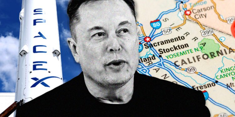 Elon Musk ditched California, but the state will get a much-needed win from SpaceX’s IPO