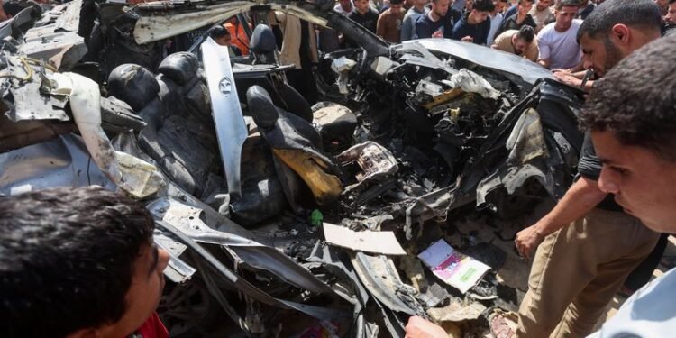 Israeli strikes in Gaza kill three, medics say, testing fragile ceasefire