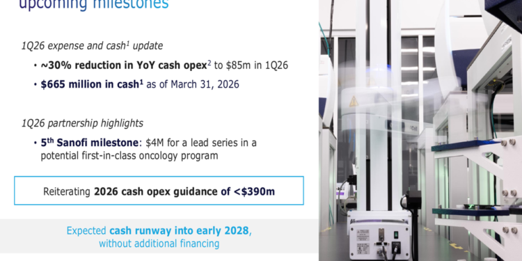 Recursion Q1 2026 slides: AI pipeline advances amid revenue challenges