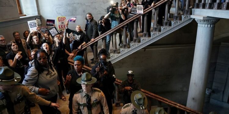 Tennessee Democrats stripped of House committee seats over redistricting protests