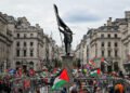 Tens of thousands march in London in separate immigration, pro‑Palestinian protests