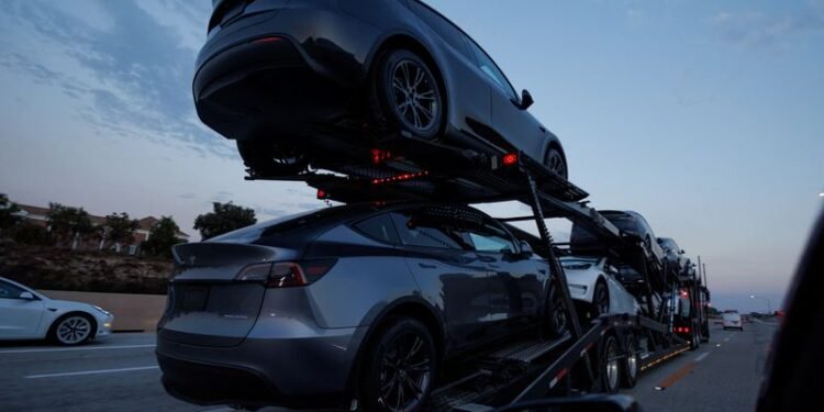Tesla to recall over 14,500 Model Y SUVs in US over missing weight certification label