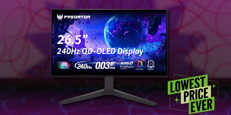 The Acer Predator X27U OLED Gaming Monitor Is 33% Off Right Now
