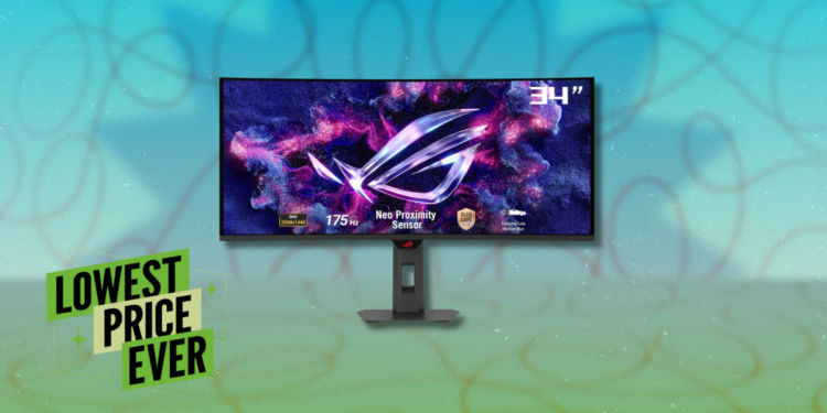 The Asus ROG Strix 34-Inch QD-OLED Is $300 Off Right Now