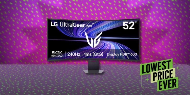 The LG UltraGear 52G930B Curved Gaming Monitor Is $300 Off Right Now