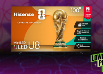 This 100-Inch Hisense QLED TV Gets Super Bright, and It's $1,200 Off Right Now