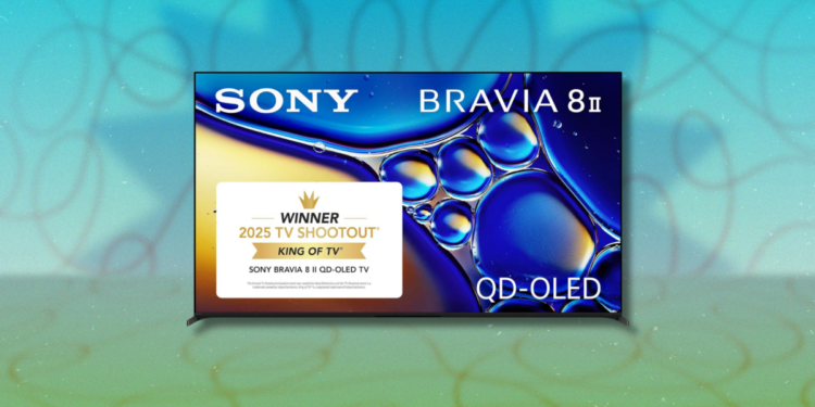 This 65-Inch Sony Bravia 8 II Is $700 Off Right Now