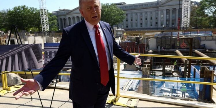 Trump talks up his ballroom plan dozens of times but plays down Americans’ economic pain