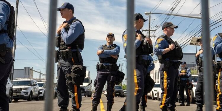 Visits to restart at New Jersey migrant detention center as police expand restricted area