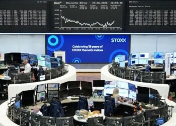 European shares hit record close with healthcare stocks leading broader rally