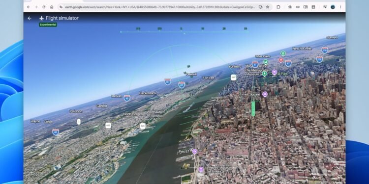 Google Earth Has a Hidden Flight Simulator