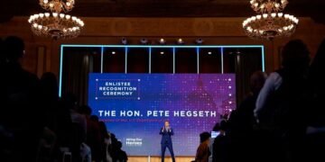 Hegseth, at D-Day event, says Europe faces ’invasion’ of dangerous ideologies