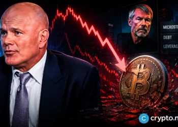 Bitcoin crash warning: Novogratz says Saylor risk is real