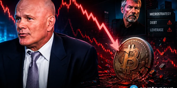 Bitcoin crash warning: Novogratz says Saylor risk is real