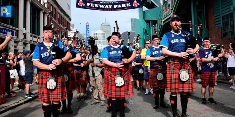 Soccer-Scotland’s Tartan Army switches sports for a day in Boston