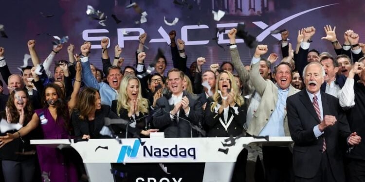SpaceX soars 28% after record-busting IPO
