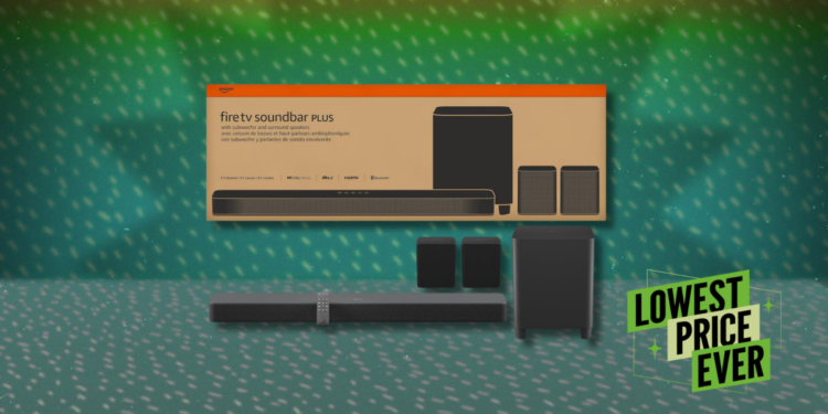 This Fire TV Soundbar Plus Bundle Is $200 Off Right Now