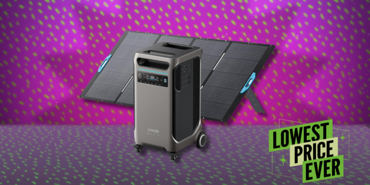 This Mighty Anker Power Station and Solar Panel Bundle Is 50% Off Right Now