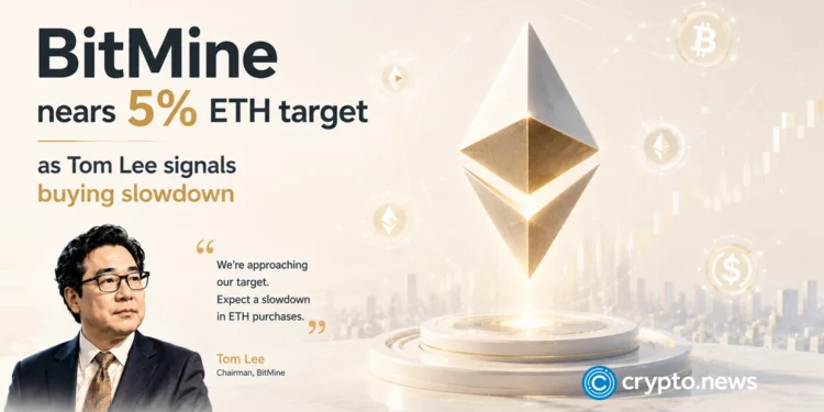 Tom Lee’s BitMine adds ETH again as BMNR stock stalls