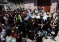 Gazans mourn aid worker killed by Israel who brought them the World Cup