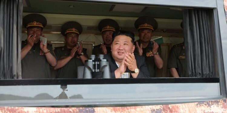 North Korea’s Kim observed naval destroyer cruise missile launch, weapons tests, state media says
