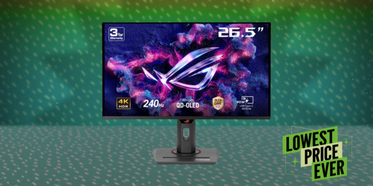 The ASUS ROG Strix XG27UCDMG 4K OLED Gaming Monitor Is $100 Off