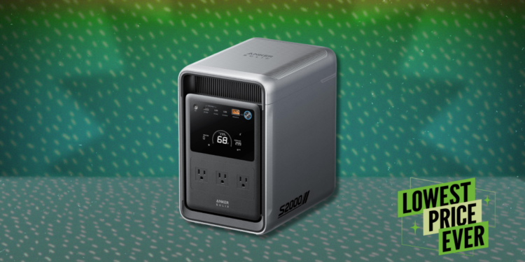 The Anker Solix S2000 Portable Power Station Is 50% Off Right Now