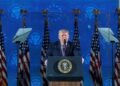 Trump extols America, rails at communism in US 250th celebration