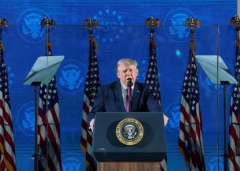 Trump extols America, rails at communism in US 250th celebration