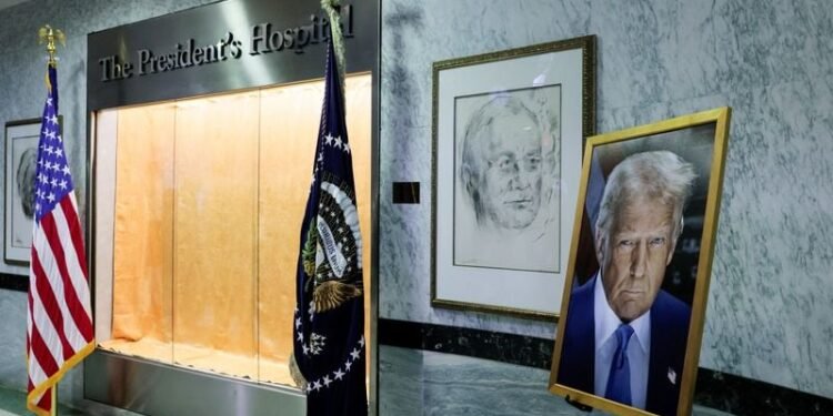 Trump says he ’just finished’ a physical at Walter Reed
