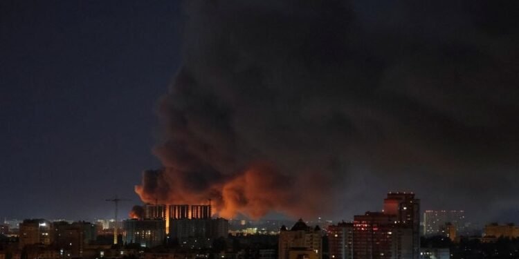 Ukrainian capital Kyiv under missile attack, two injured, mayor says